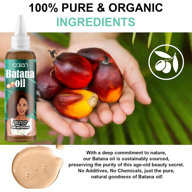Oalen 120Ml Private Label Growth Hair Essential Batana Oil,oalen cosmetics