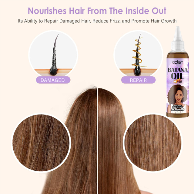 Oalen 120Ml Factory Vegan Hair Growth Batana Oil Strengthening Serum,oalen cosmetics