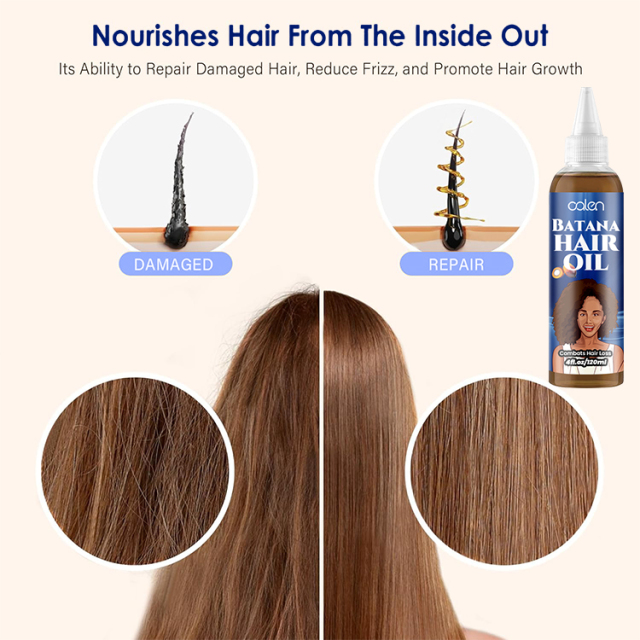 Oalen Custom Logo 250Ml Hair Growth Vegan Batana Oils Hair Serum,MY SHOP