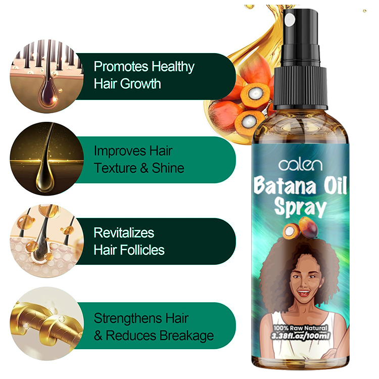 Oalen Private Label 100Ml Hair Regrowth Anti Loss Batana Oil Spray,MY SHOP