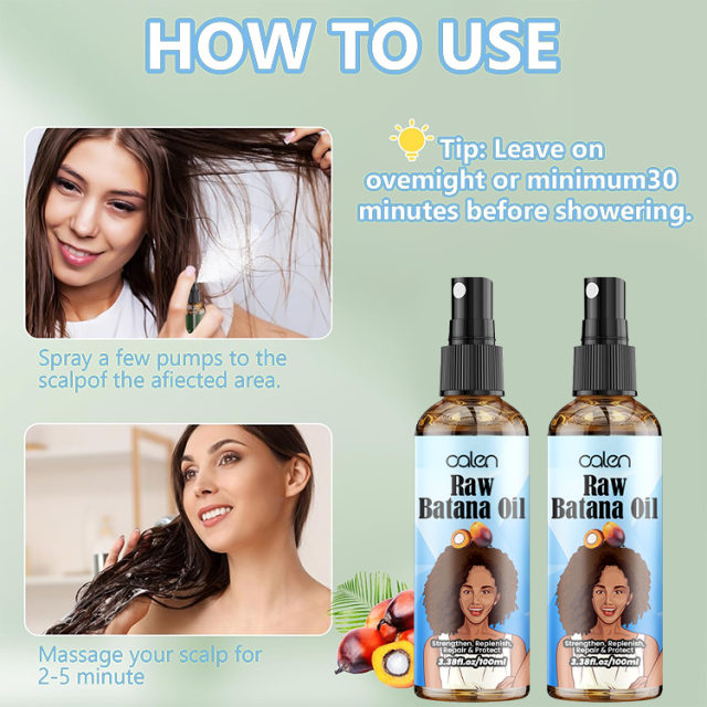 Luxfume 100Ml Anti Hair Loss Strengthen Raw Batana Oil Spray,oalen cosmetics