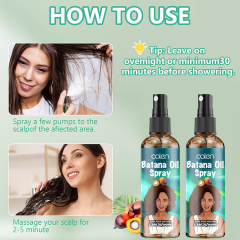 Oalen Private Label 100Ml Hair Regrowth Anti Loss Batana Oil Spray,MY SHOP