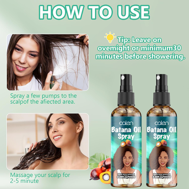 Oalen Private Label 100Ml Hair Regrowth Anti Loss Batana Oil Spray,MY SHOP