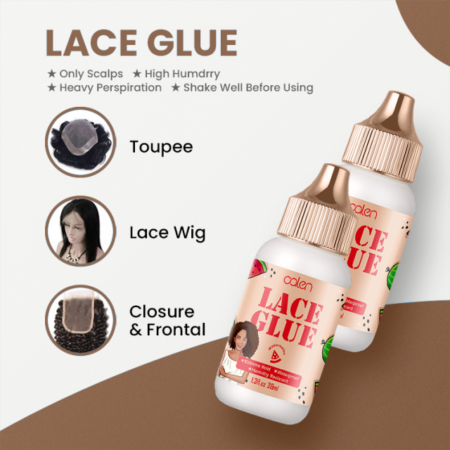 Luxfume 38ml Watermelon Lace Adhesive Strong Hold Waterproof Wig Glue,oalen cosmetics