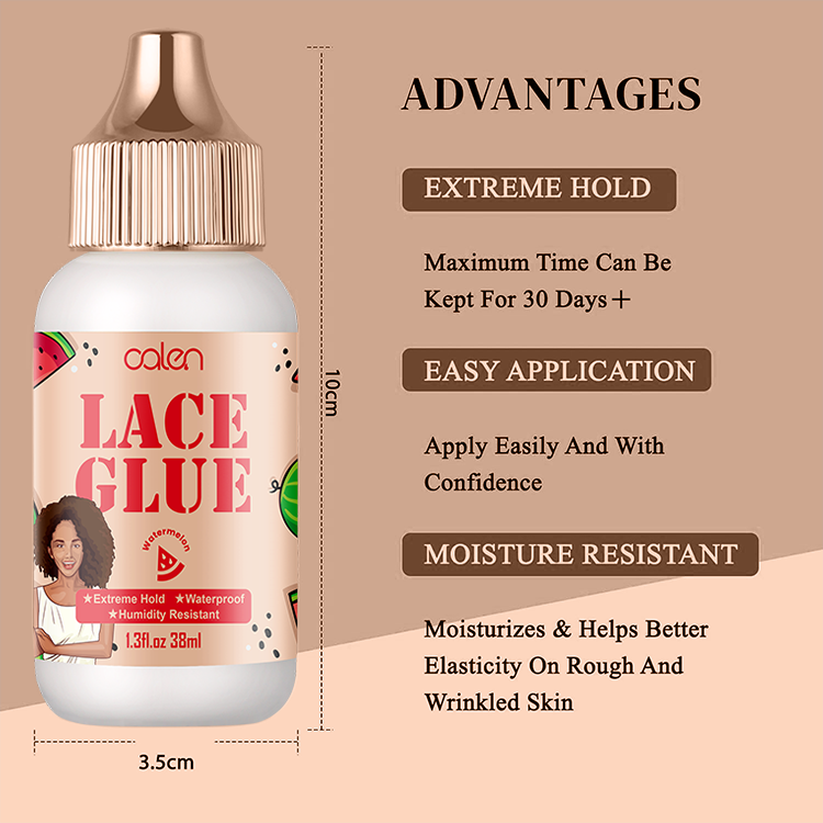 Luxfume 38ml Watermelon Lace Adhesive Strong Hold Waterproof Wig Glue,oalen cosmetics