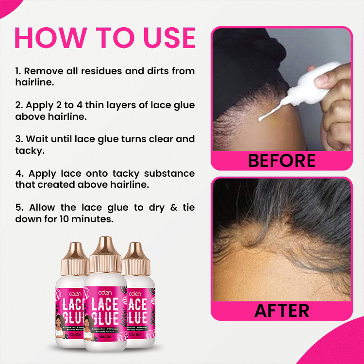 Oalen 38Ml Watermelon Sweatproof Waterproof Lace Wig Glue Adhesive,oalen cosmetics