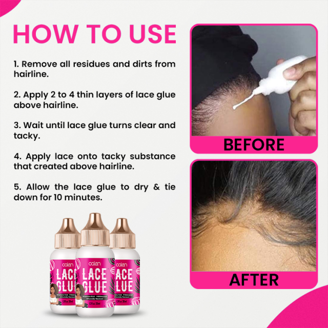 Oalen 38Ml Watermelon Sweatproof Waterproof Lace Wig Glue Adhesive,oalen cosmetics