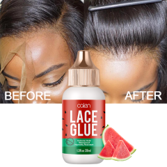 Oalen OEM 38ml Watermelon Sweatproof Waterproof Lace Wig Glue Adhesive,oalen cosmetics