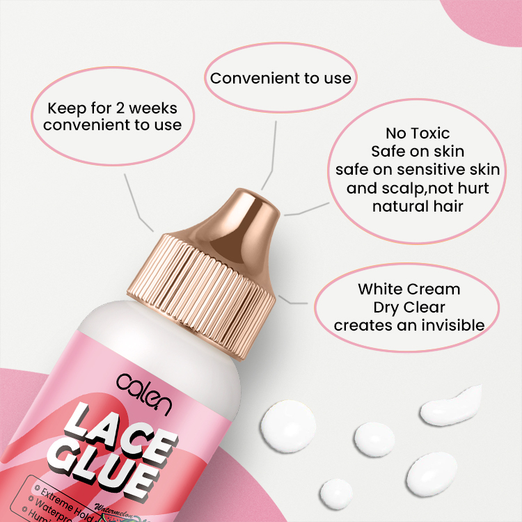 Oalen 38ml OEM Watermelon Long Lasting Hold Invisible Wig Lace Glue,oalen cosmetics