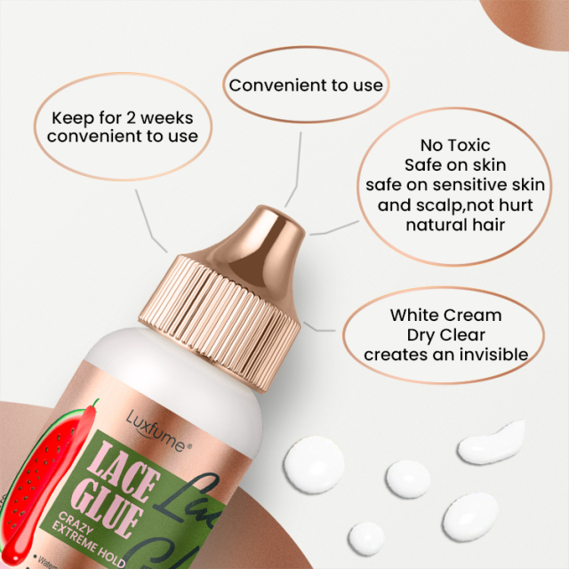 38ml Luxfume Customize Strong Hold Watermelon Scent Wig Adhesive Glue,MY SHOP