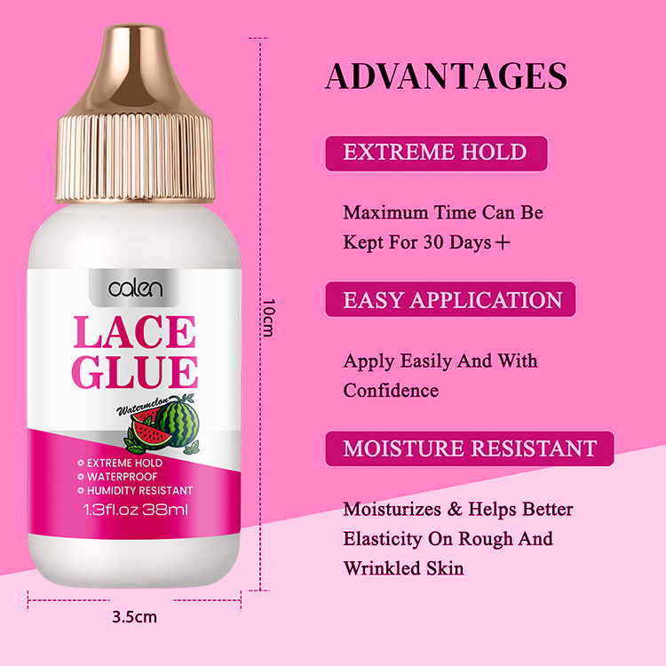 Luxfume 38ml Ultra Strong Hold Watermelon Wig adhesive Melt Lace Glue,oalen cosmetics