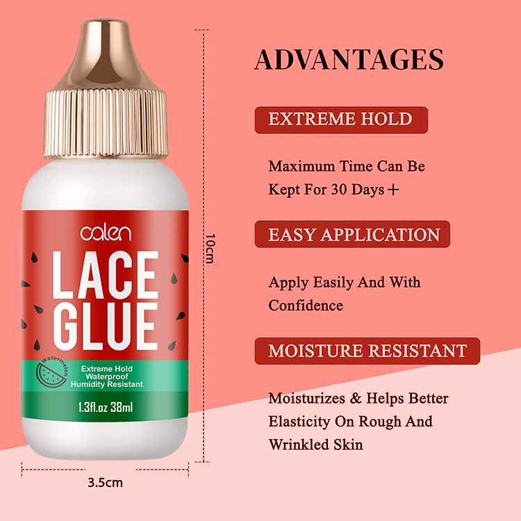 Oalen OEM 38ml Watermelon Sweatproof Waterproof Lace Wig Glue Adhesive,oalen cosmetics