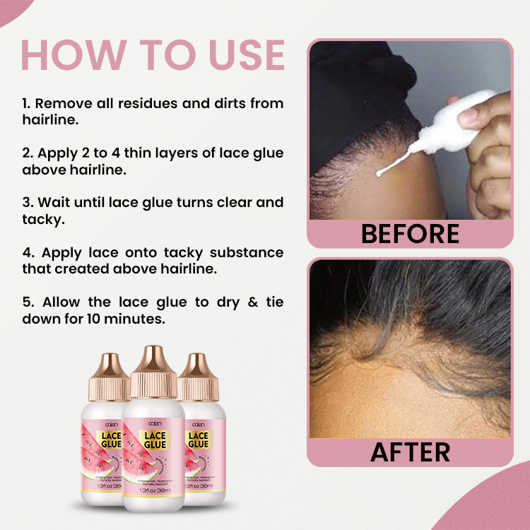 38ml Oalen ODM Watermelon Scented Long Lasting Lace Hair Glue Adhesive,MY SHOP