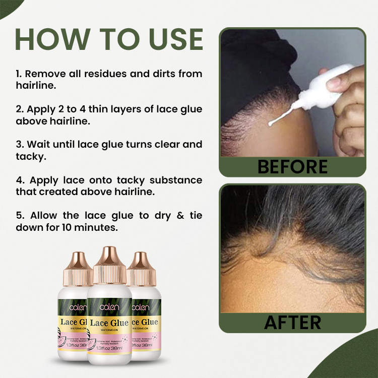 Oalen 38ml ODM Waterproof Strong Hold Watermelon Scented Wig adhesive,MY SHOP