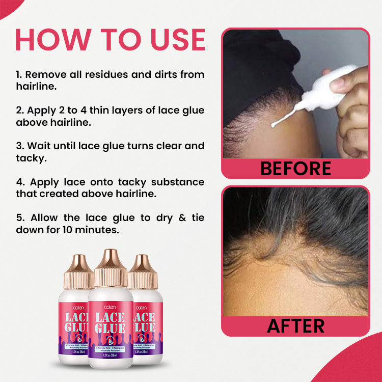 Oalen 38ml Private Label Watermelon Sweatproof Lace Wig Glue Adhesive,oalen cosmetics