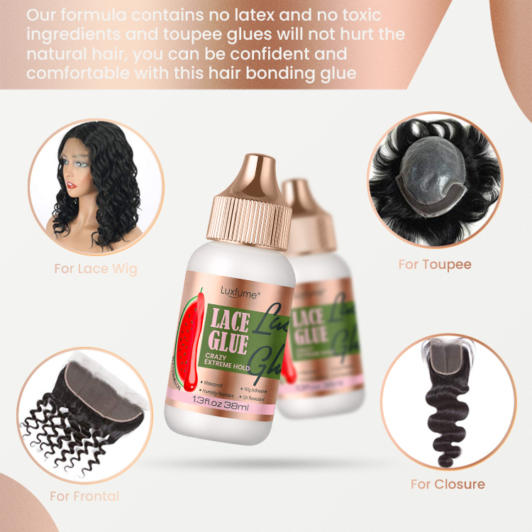 38ml Luxfume Customize Strong Hold Watermelon Scent Wig Adhesive Glue,MY SHOP
