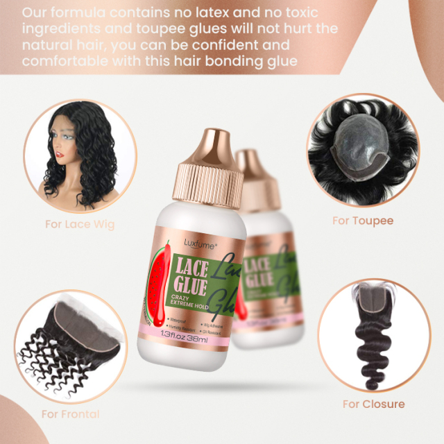 38ml Luxfume Customize Strong Hold Watermelon Scent Wig Adhesive Glue,MY SHOP