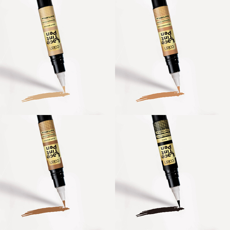 Oalen ODM 5ml 4 Colors Wig Tint With Brush Lace Dye Tinted Pen,oalen cosmetics