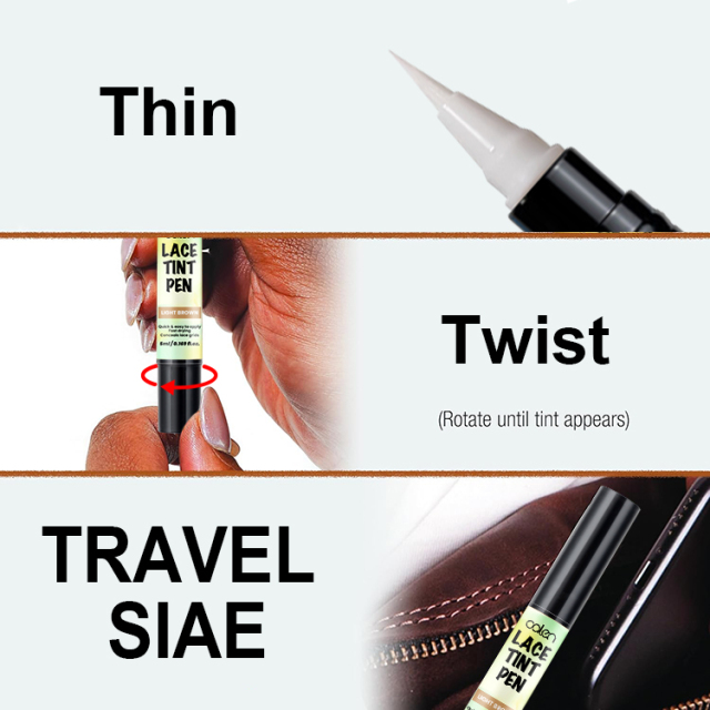 5ml Luxfume 4 colors Wig Front Scalp Skin Tone Lace Tinting Tint Pen,MY SHOP