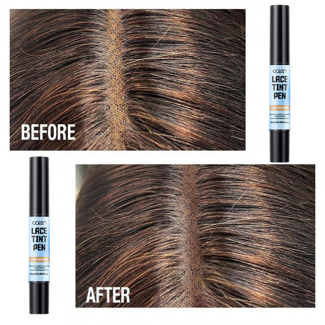 Luxfume 4 Colors Blends Natural Waterproof Wig Tint Lace Tinted Pen,oalen cosmetics