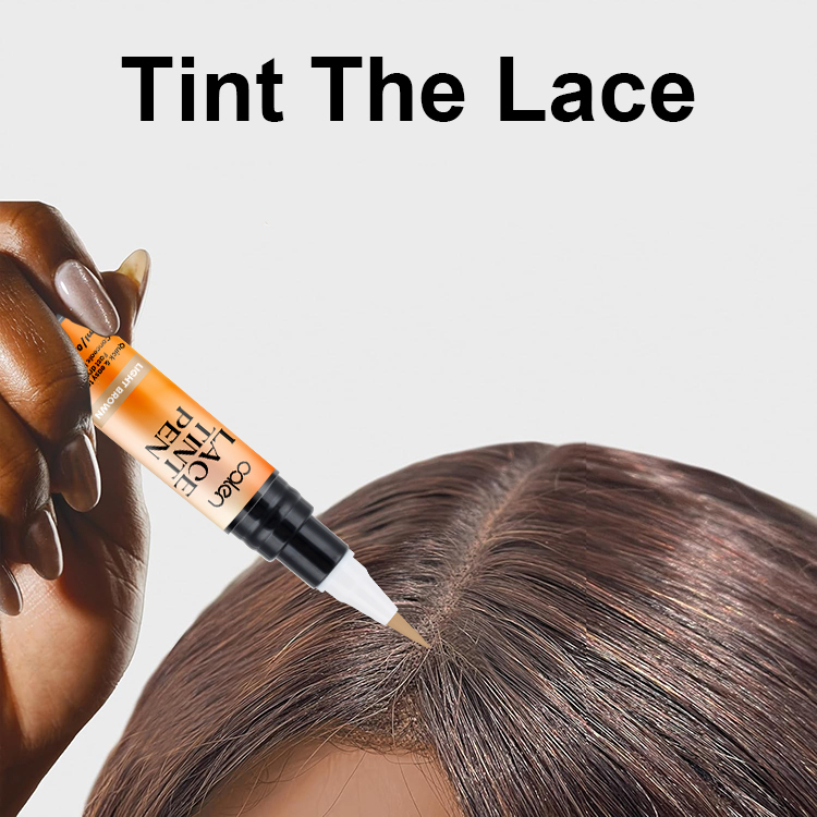 Luxfume 5ml ODM Natural Waterproof Lace Tint Dye Wig Tinted Pen,oalen cosmetics