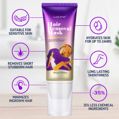 Luxfume 120g Removes Stubble Sensitive Depilatory Hair Removal Cream,MY SHOP