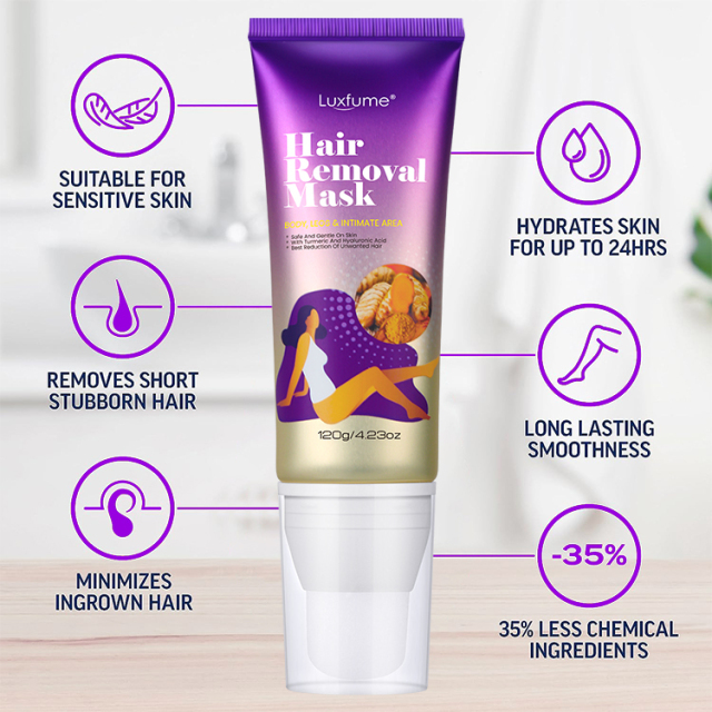 Luxfume 120g Removes Stubble Sensitive Depilatory Hair Removal Cream,MY SHOP