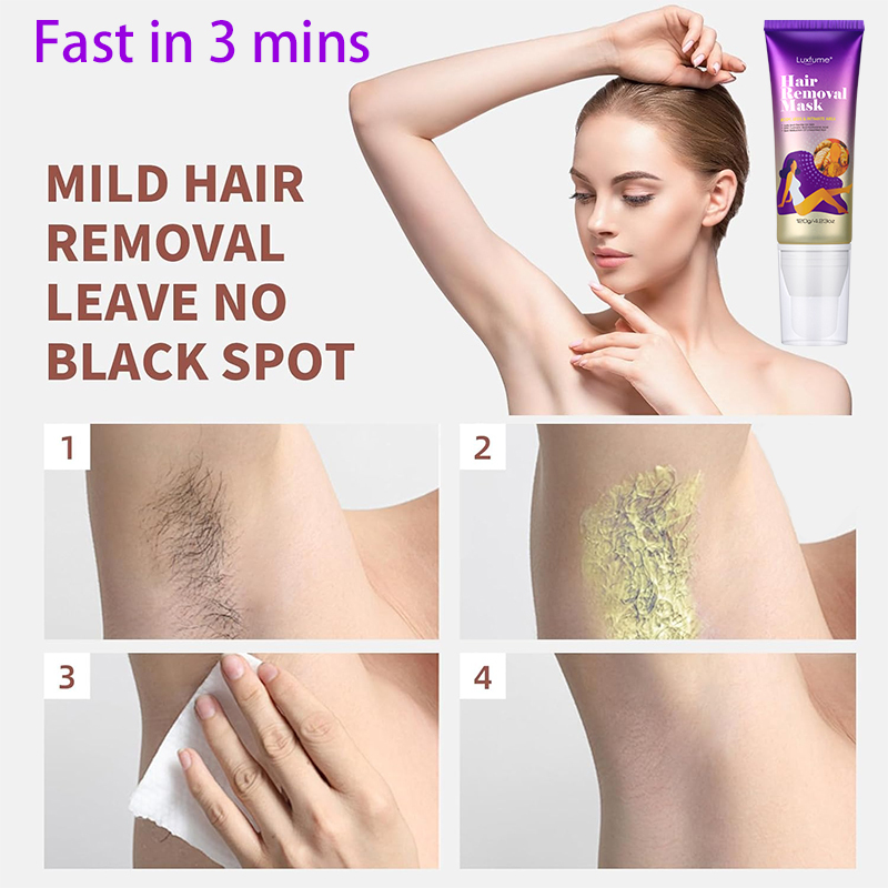 Luxfume 120g Removes Stubble Sensitive Depilatory Hair Removal Cream,MY SHOP