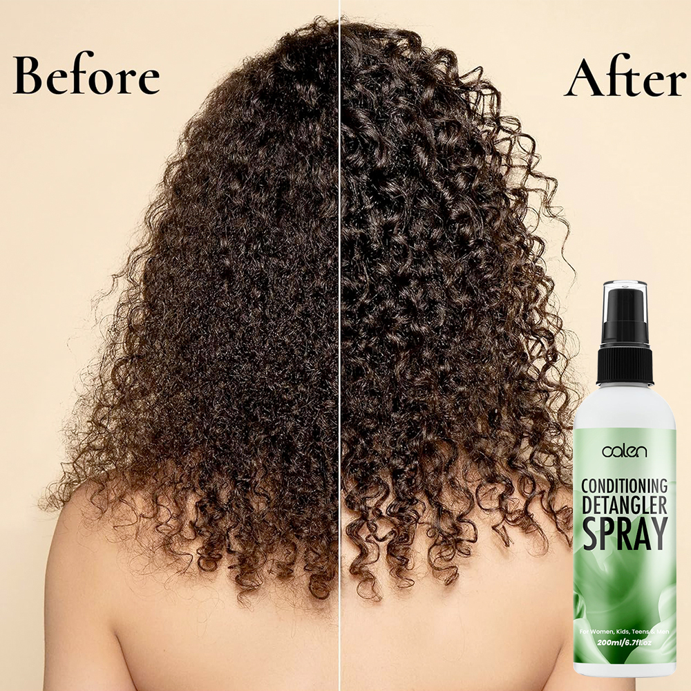 Luxfume 200ml6.7oz Hydrating Detangling Spray Leave-in Conditioner and Detangler For Curly Dry and Damaged Hair,MY SHOP