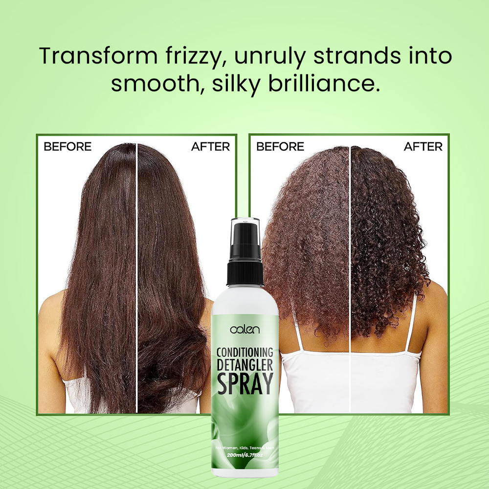 Luxfume 200ml6.7oz Hydrating Detangling Spray Leave-in Conditioner and Detangler For Curly Dry and Damaged Hair,MY SHOP