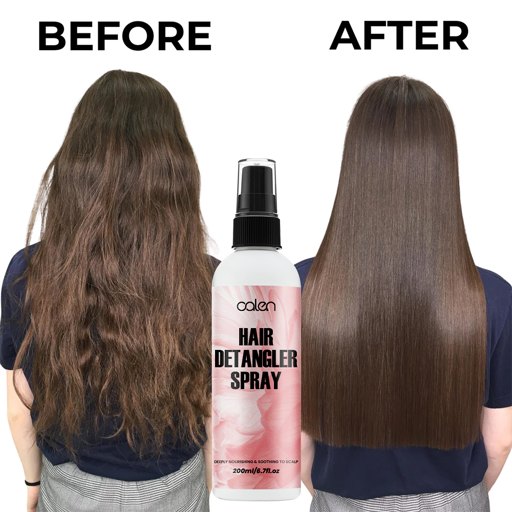 Luxfume Private Label 200ml 6.7oz Antioxidant Nourishing Natural Leave-In Hair Conditioning Detangler Spray for Damaged Hair,oalen cosmetics