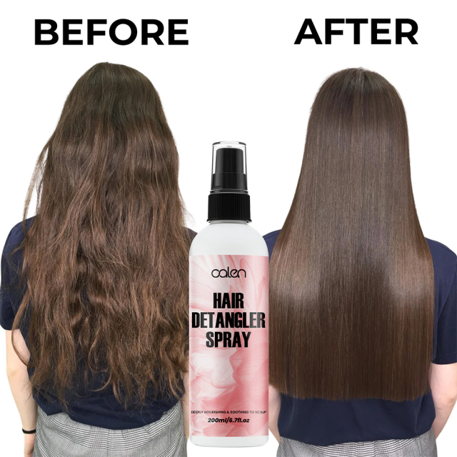 Luxfume Private Label 200ml 6.7oz Antioxidant Nourishing Natural Leave-In Hair Conditioning Detangler Spray for Damaged Hair,oalen cosmetics