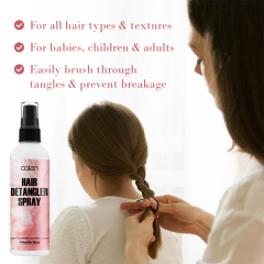 Luxfume Private Label 200ml 6.7oz Antioxidant Nourishing Natural Leave-In Hair Conditioning Detangler Spray for Damaged Hair,oalen cosmetics