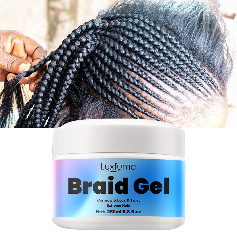 Luxfume Private Label Braid Gel Moisturizing Super Strong Setting Anti-itch Cooling Scalp Type For Twist Hair Styling,MY SHOP
