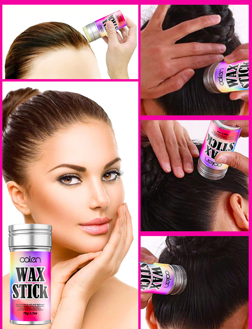 Luxfume 75g Hair Wax Stick Comb Hair Styling Stick  Anti-frizz Hair Wax Stick Hair Accessories,MY SHOP