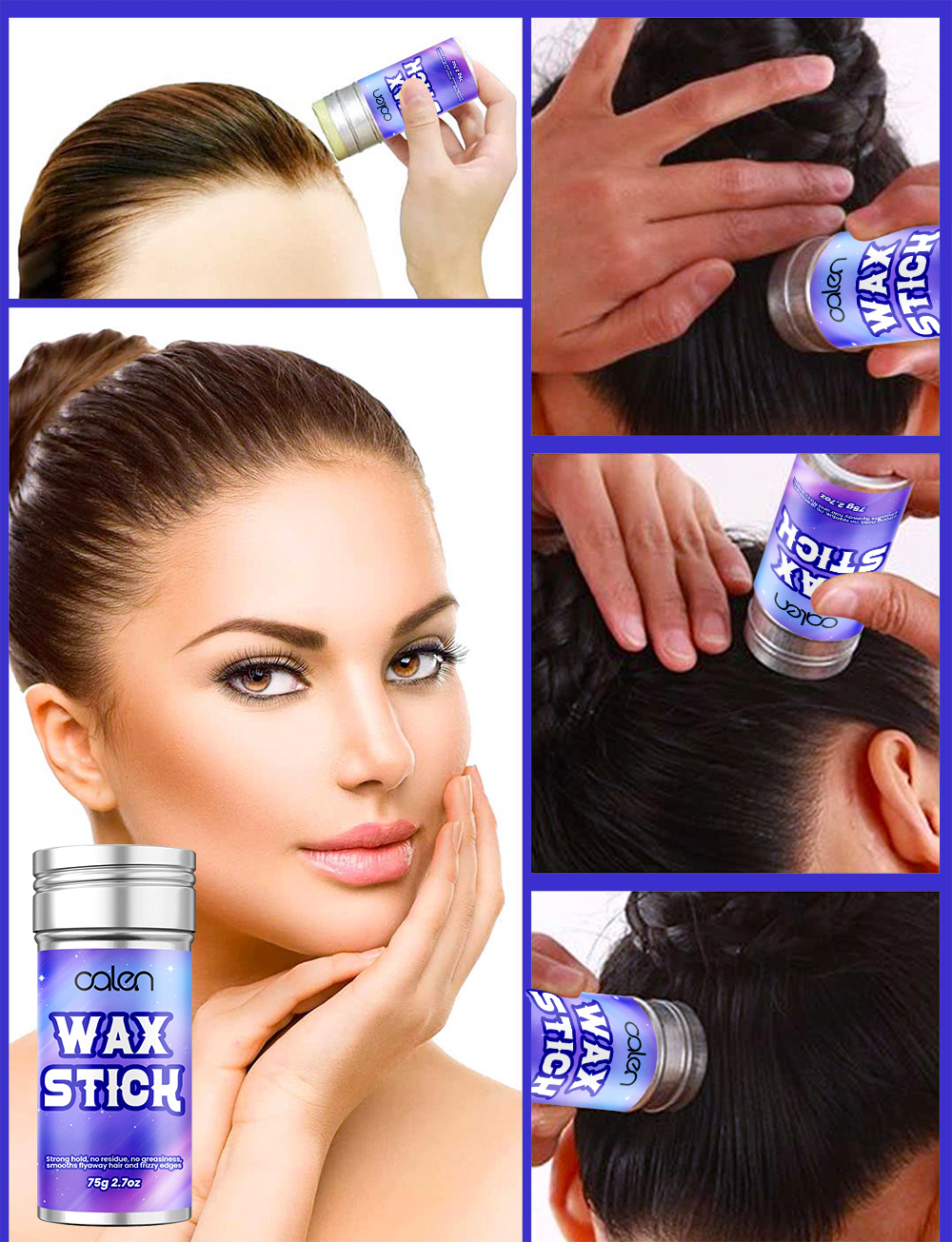 Luxfume 75g Hair Wax Stick  Hair Styling Non-greasy Edge Control For Loose Hair,oalen cosmetics