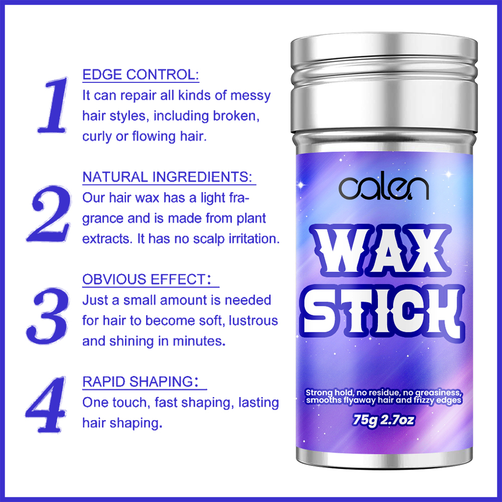 Luxfume 75g Hair Wax Stick  Hair Styling Non-greasy Edge Control For Loose Hair,oalen cosmetics