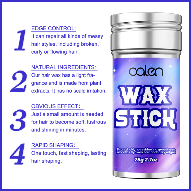 Luxfume 75g Hair Wax Stick  Hair Styling Non-greasy Edge Control For Loose Hair,oalen cosmetics