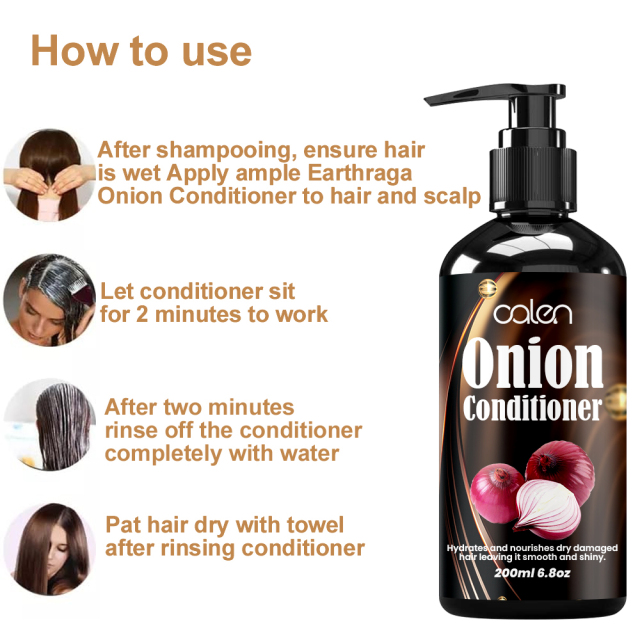 Luxfume Onion Conditioner Moisturizing Smooth Hair Soft and Easy To Manage Suitable for Daily Use,oalen cosmetics