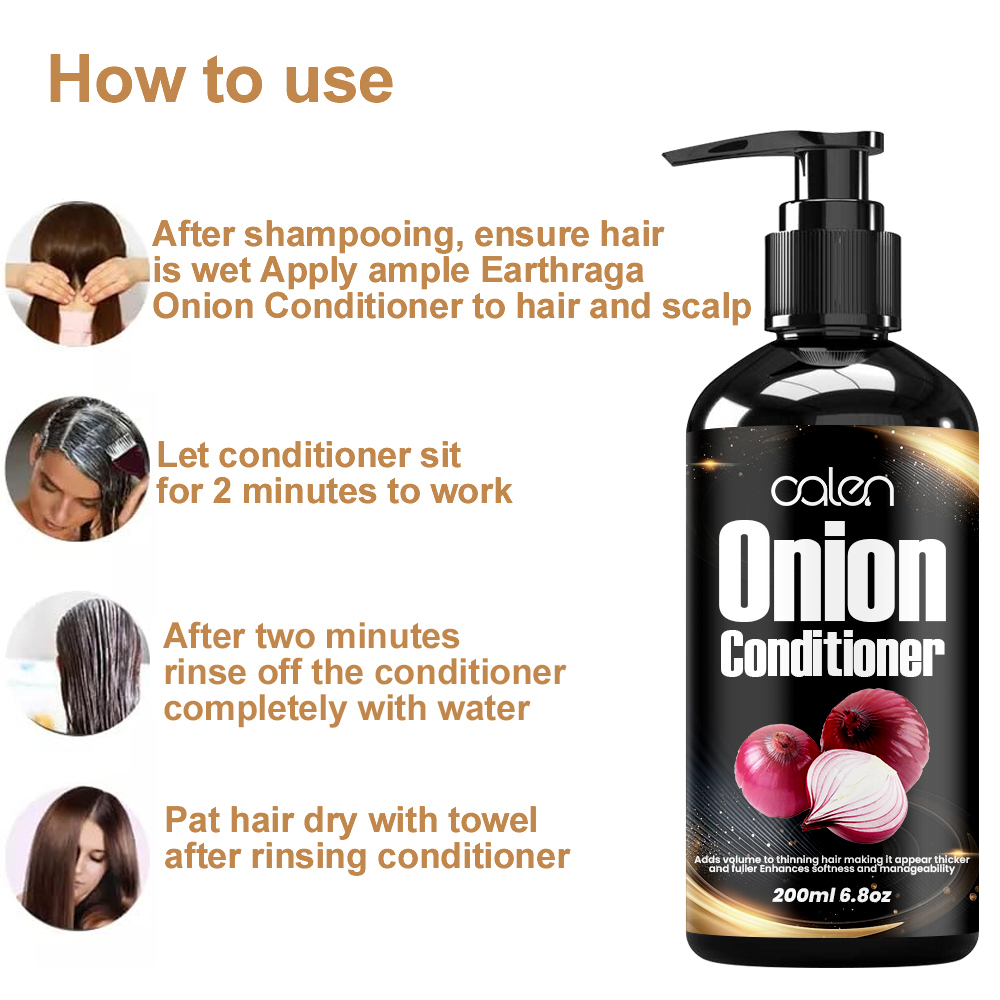 Luxfume 200ml Onion Conditioner Reduces Scalp Itch Dandruff and Frizz Suitable for Everyone,MY SHOP