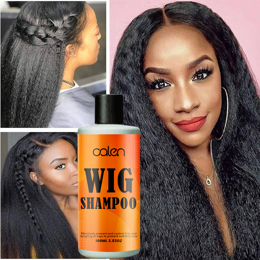 Wig shampoo for human and synthetic wigs Cleans, conditions and smoothes shampoo,oalen cosmetics