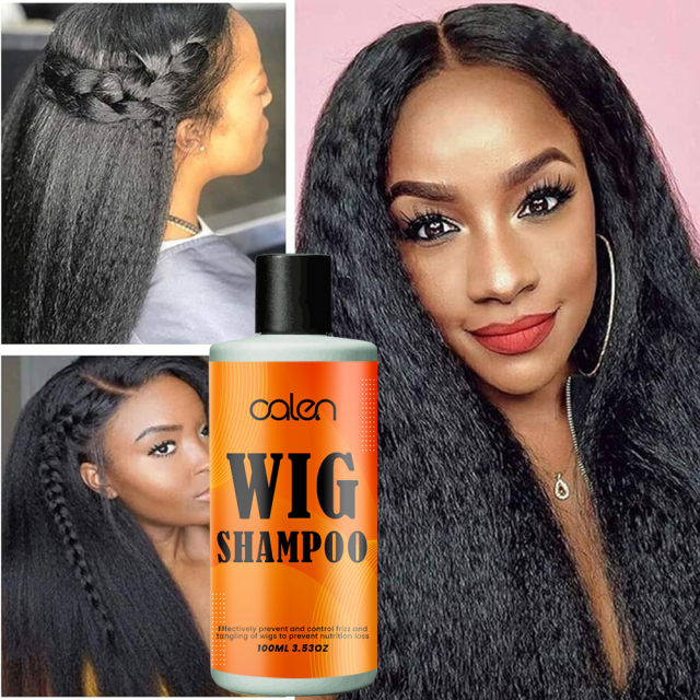 Wig shampoo for human and synthetic wigs Cleans, conditions and smoothes shampoo,oalen cosmetics