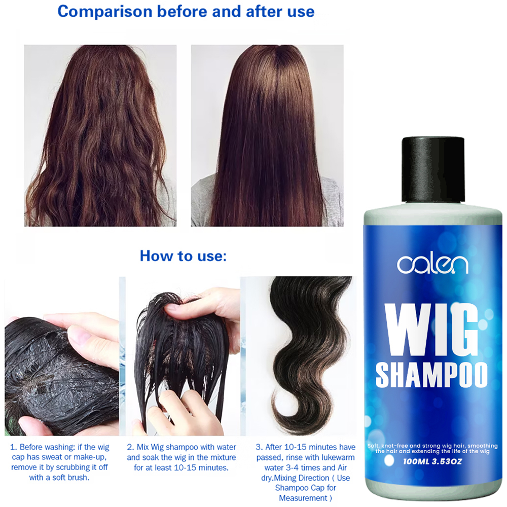 Wig shampoo revitalizes and refreshes hair Cleansing wig shampoo,oalen cosmetics