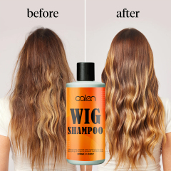 Wig shampoo for human and synthetic wigs Cleans, conditions and smoothes shampoo,oalen cosmetics