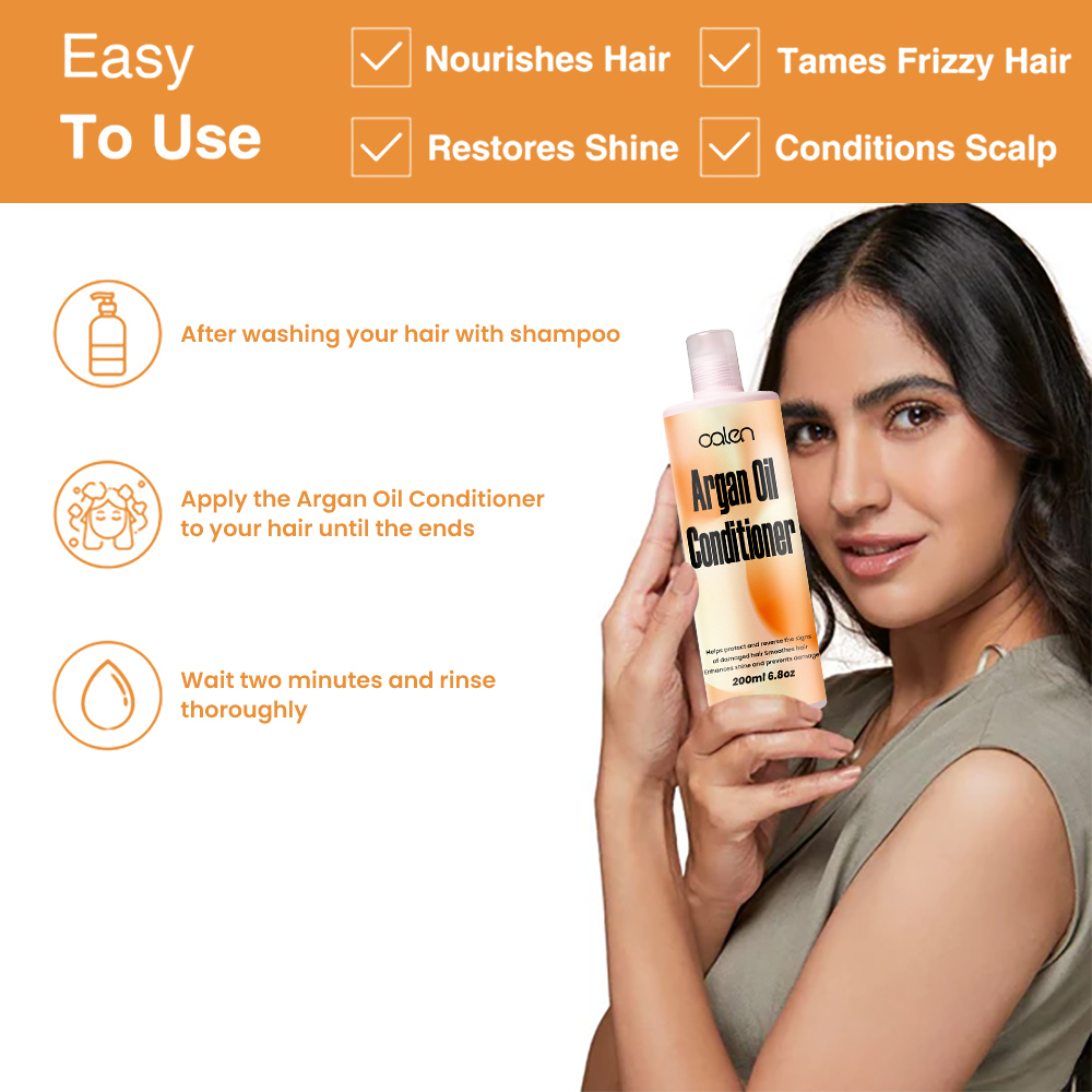 Argan Oil Conditioner Calms Frizz For Smooth, Soft Hair,MY SHOP
