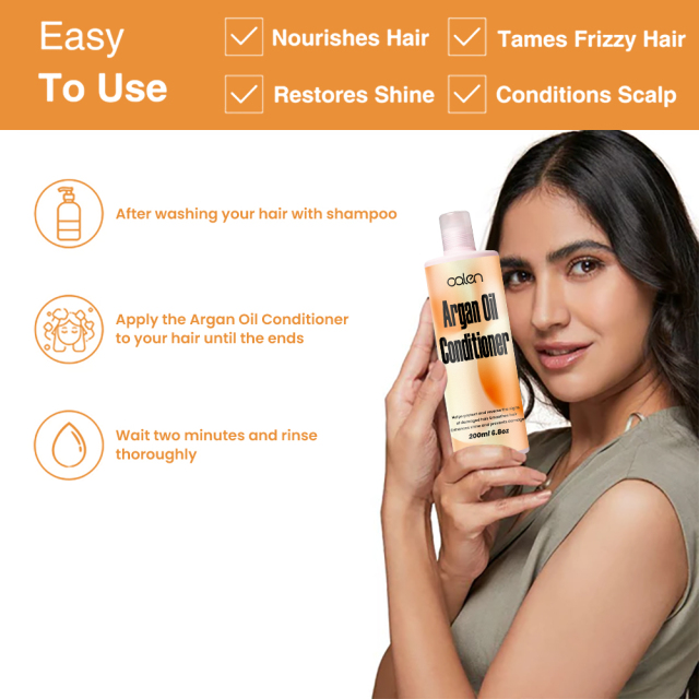 Argan Oil Conditioner Calms Frizz For Smooth, Soft Hair,MY SHOP