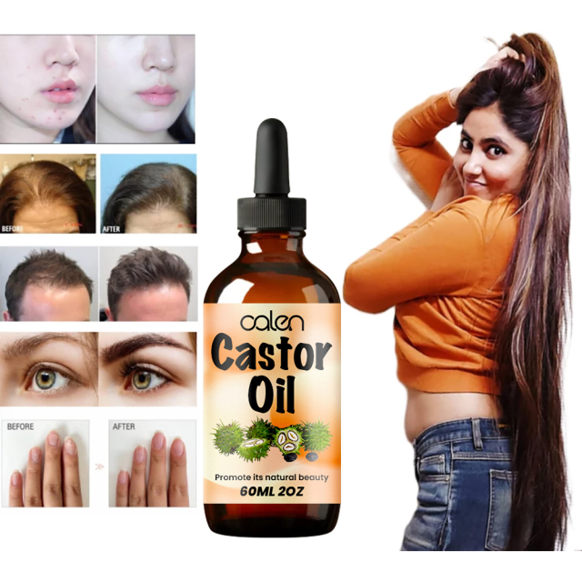 Luxfume Stimulates Hair, Eyelash, Eyebrow Growth Castor Oil,oalen cosmetics