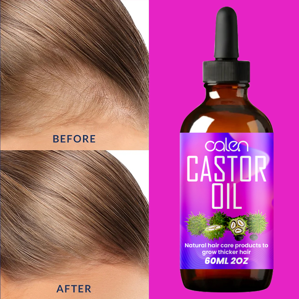 Luxfume 60Ml Help Hair Growth And Strong Recover Natural Shine To Hair Organic Castor Oil,MY SHOP