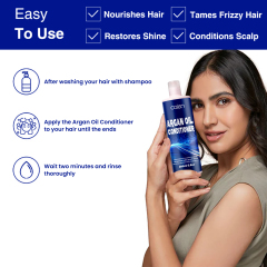 Luxfume 200ML Smooth And Improve Hair Quality Brighten And Repair Dry Hair Moisturizing Argan Oil Conditioner,oalen cosmetics