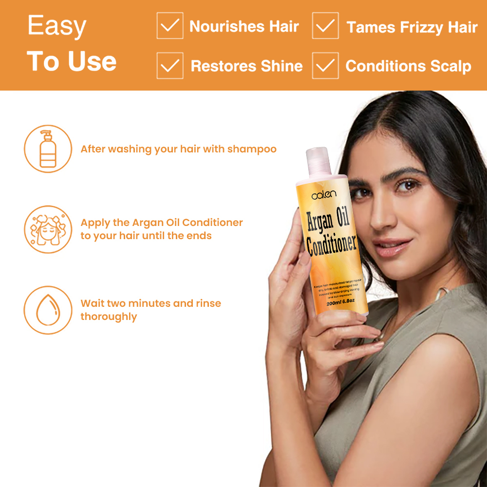 Luxfume 200ML Smooth Frizz And Prevent Hair From Tangling Suitable For Men And Women Argan Oil Conditioner,MY SHOP